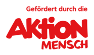 Logo der Aktion Mensch Förderung, Text: Gefördert durch die Aktion Mensch