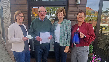 Von links nach rechts: Britta von Lehmden, Clemens Haskamp, Mechtild Braje, Christiane Kröger 